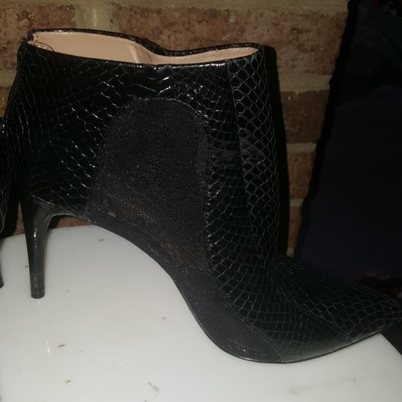 Cleo Snake Embossed Lace Combo bootie - Picture 3 of 7